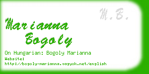 marianna bogoly business card
